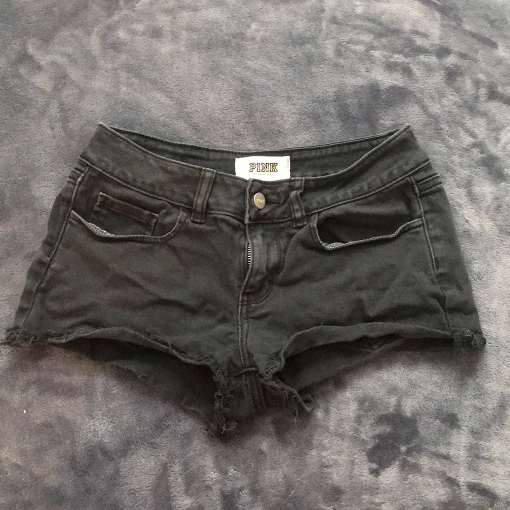 Victorias Secret Black Denim Shorts
